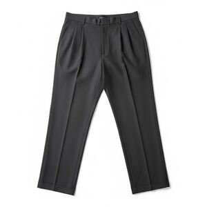 Greg Norman Mens Black Microfiber Pleated Golf Pants Cuffed 36x30 Dress Slacks